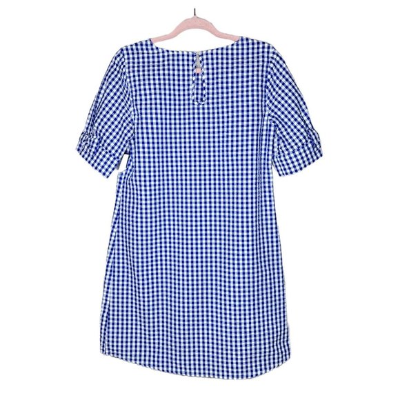 Crown & Ivy Womens Dress Size S Blue Check Streets of Charleston NWT B5 - Picture 3 of 7